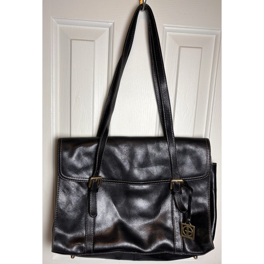 Giani Bernini Large Purse Tote Laptop Shoulder Bag Purse In Leather